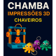 Chaveiros 3D